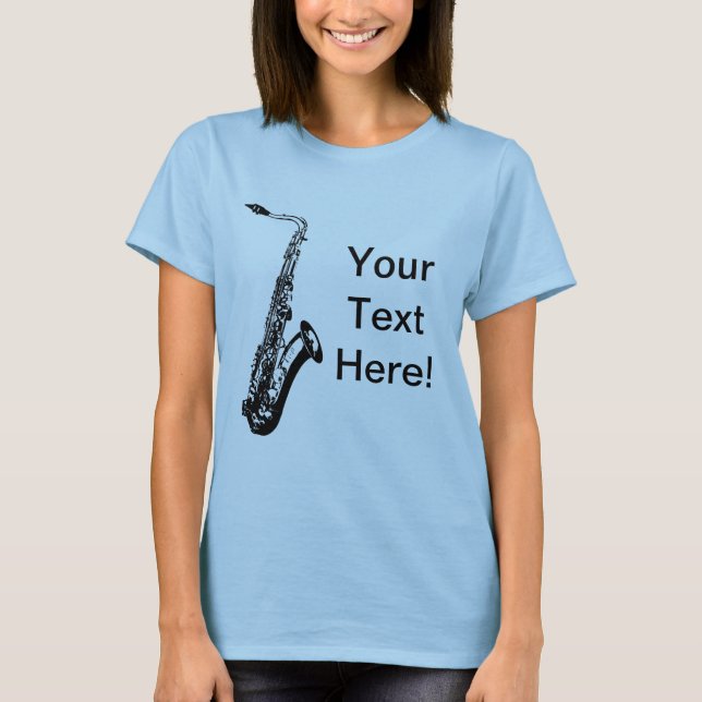 Personalized Saxophone T-Shirt (Front)