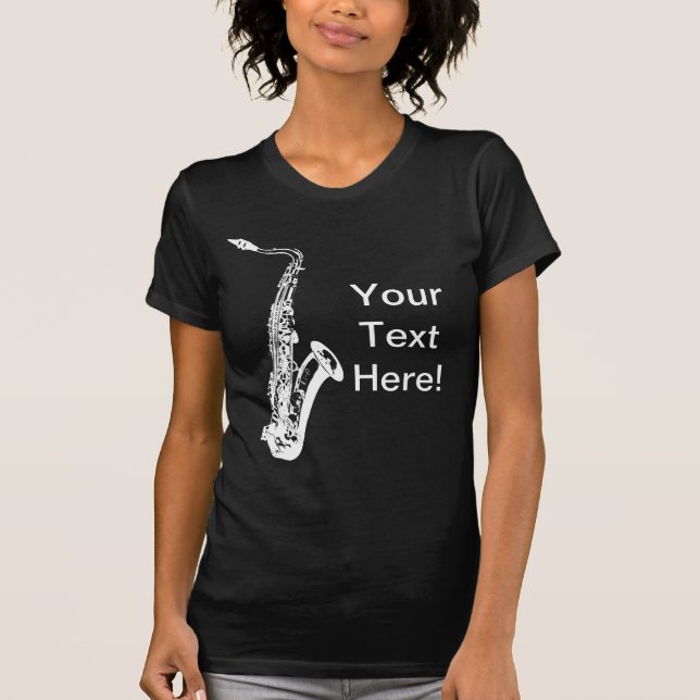Personalized Saxophone T-Shirt (Front)