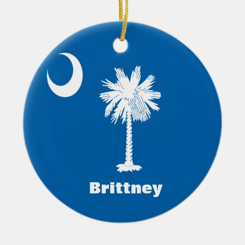 Personalized  SC Palmetto State Ornament