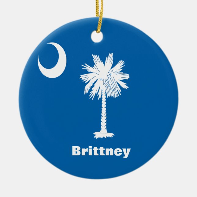Personalized  SC Palmetto State Ornament (Front)