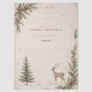 Personalized Scandinavian Christmas holiday Tissue Paper