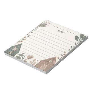 Personalized Scandinavian Hygge House Notepad