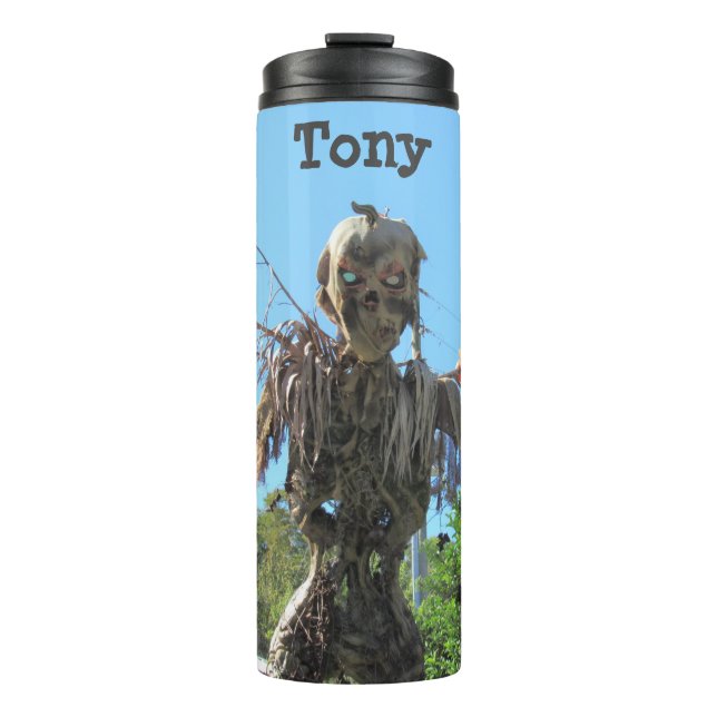 Personalized Scary Zombie Thermal Tumbler (Front)