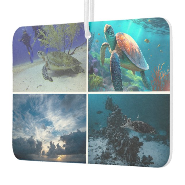 Personalized Scenic Image Rectangle Air Freshener (Left)
