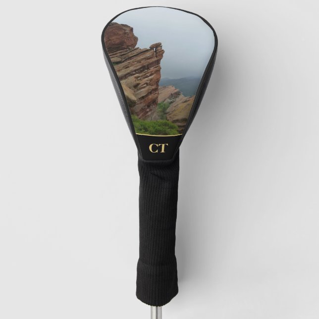 Personalized Scenic "Red Rocks" Golf Head Cover (Front)