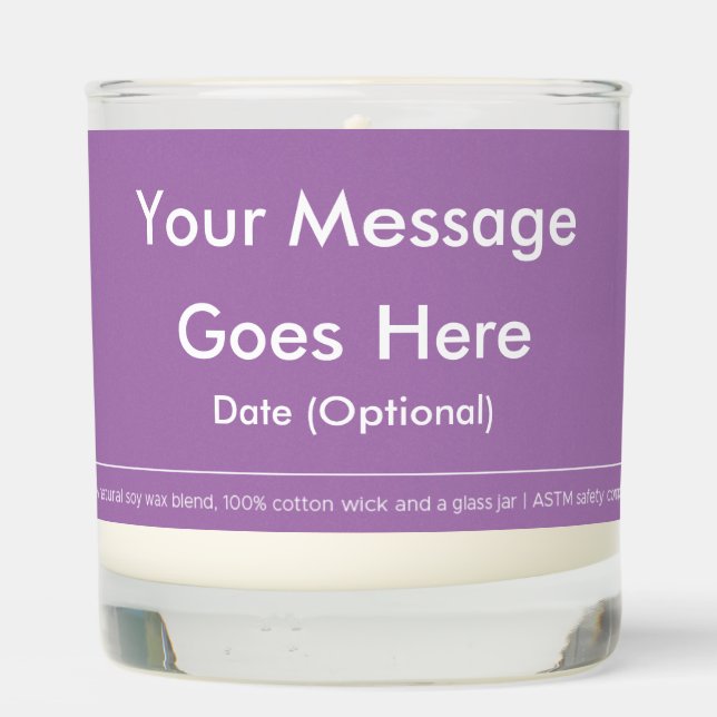 Personalized Scented  Candle (Back)