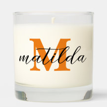 Personalized Scented Candle – Custom Name & Initia