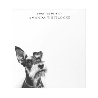 Personalized Schnauzer Notepad