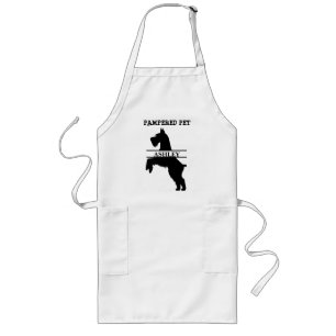 Personalized Schnauzer Pet Groomer Long Apron