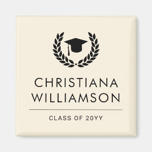 Personalized School and College Graduation Elegant Magnet