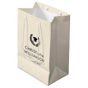 Personalized School and College Graduation Elegant Medium Gift Bag