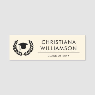Personalized School and College Graduation Elegant Name Tag
