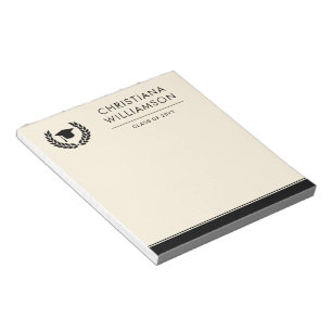 Personalized School and College Graduation Elegant Notepad