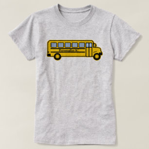 PERSONALIZED School Bus Graphic T-Shirt