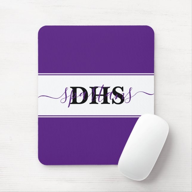 Personalized school colorblock  mouse pad (With Mouse)