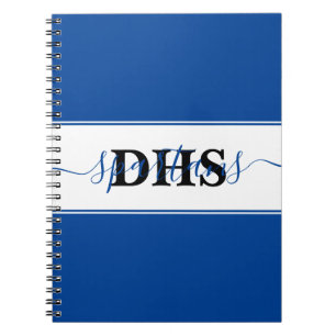 Personalized school colorblock  notebook