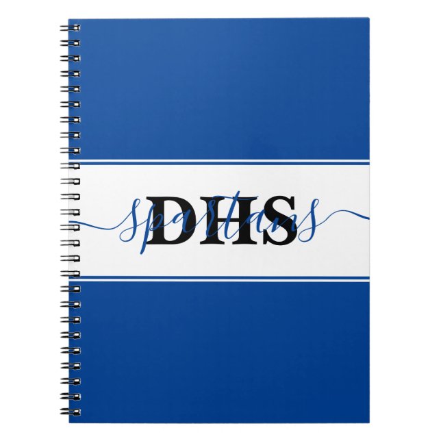 Personalized school colorblock  notebook (Front)