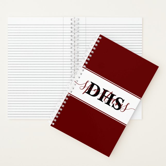 Personalized school colorblock  notebook (Inside)