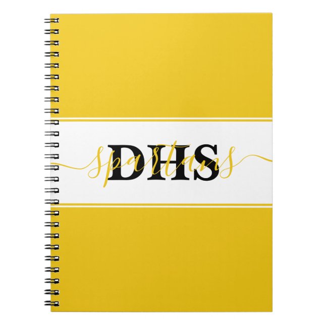 Personalized school colorblock  notebook (Front)