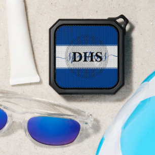 Personalized school colorblock tote bag bluetooth speaker