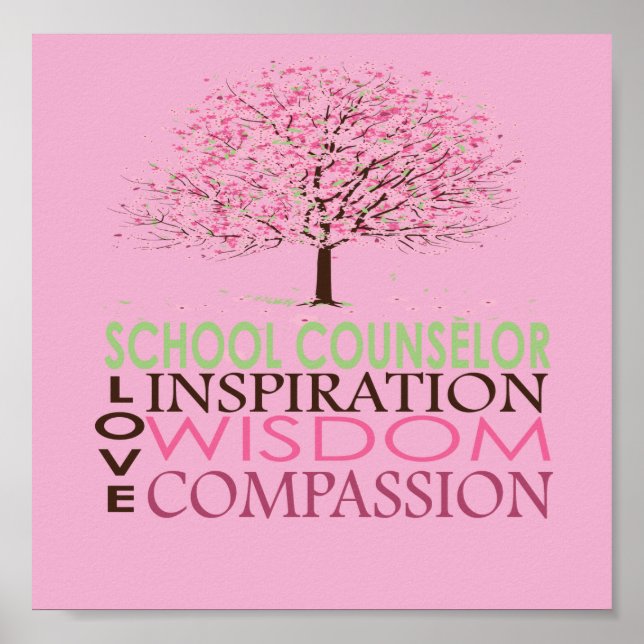 Personalized School Counselor Posters (Front)