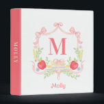 Personalized School Crest | Teacher Monogram 3 Ring Binder<br><div class="desc">The school-themed crest gives this binder a fun,  cheerful feeling teachers will love. Colors include,  Pink,  red,  blue,  yellow,  green and black. You can personalize with a name and initial. If you have any questions or need help customizing this binder,  please reach out. I'm happy to help.</div>