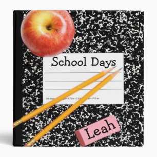 Personalized School Days 1.5" Photo Album Binder