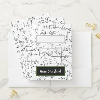 Personalized School Folder for Math or Algebra