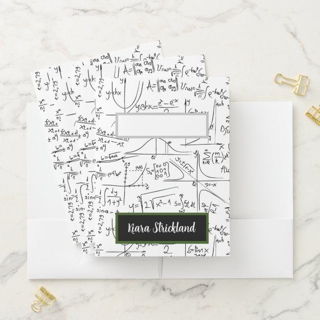 Personalized School Folder for Math or Algebra (In Situ)