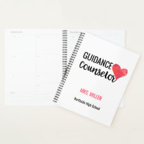 Personalized School Guidance Counselor Watercolor Planner