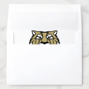 Personalized School Mascot White Graduation Envelope Liner