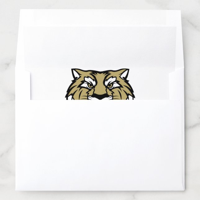 Personalized School Mascot White Graduation Envelope Liner (In Envelope)