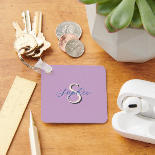 Personalized School Name Monogram for couple Keychain