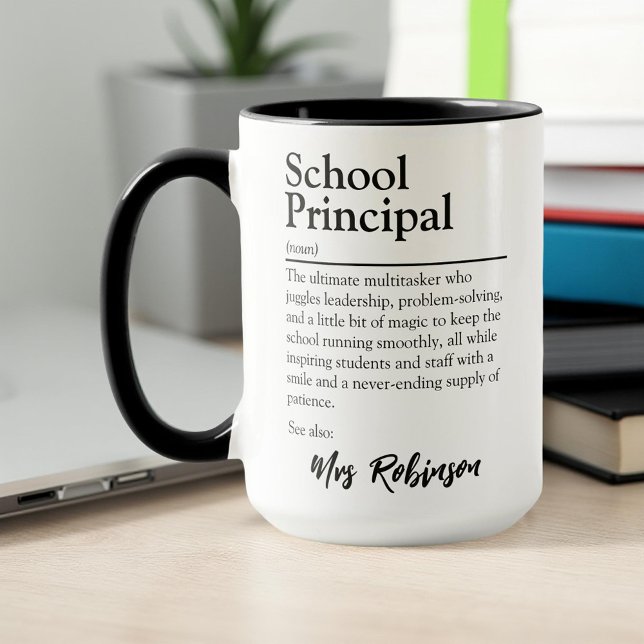 Personalized School Principal Definition Mug (Creator Uploaded)