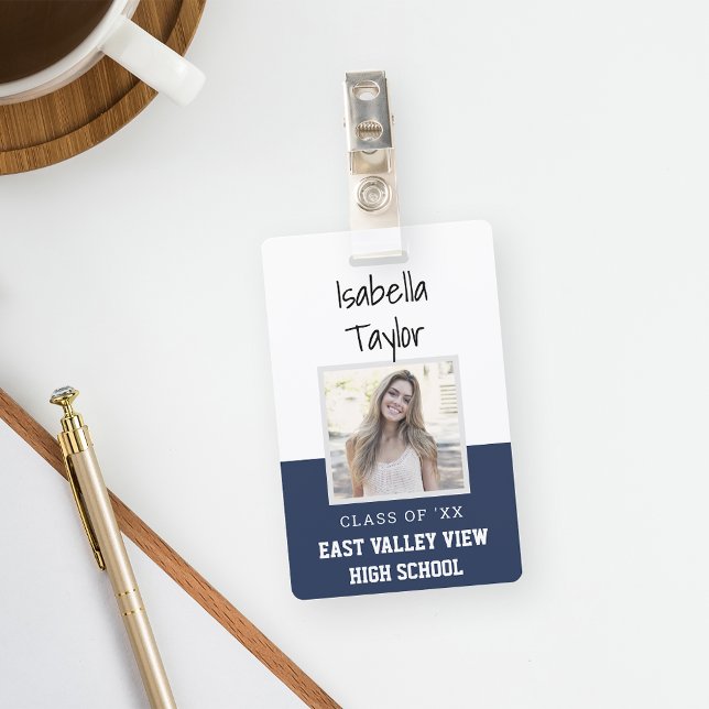 Personalized School Reunion Yearbook Photo Badge (Creator Uploaded)