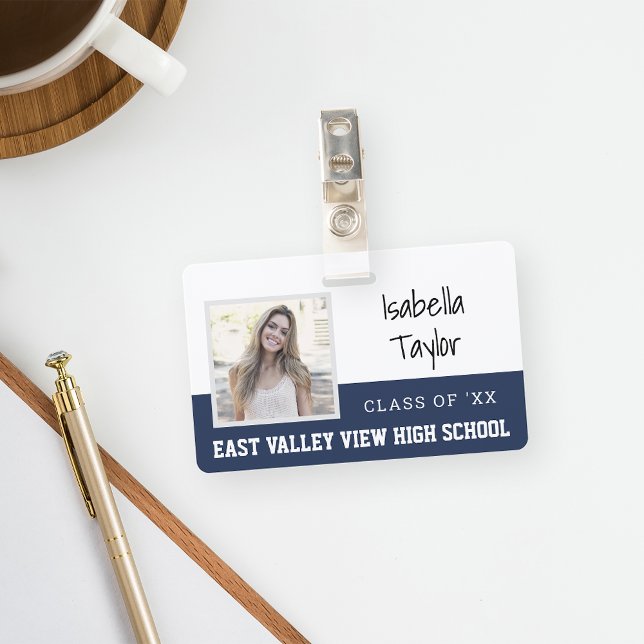Personalized School Reunion Yearbook Photo Badge (Creator Uploaded)