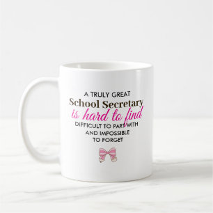 Personalized School Secretary Appreciation Gift Coffee Mug