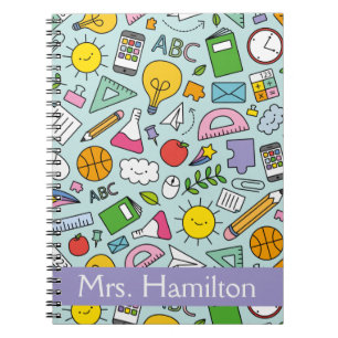 Personalized School Supplies Notebook