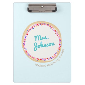 Personalized School Teacher Clipboard by sm_business_cards at Zazzle