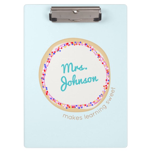 Personalized School Teacher Clipboard (Front)