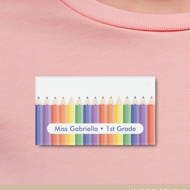 Personalized School Teacher Magnetic Name Tag (Creator Uploaded)