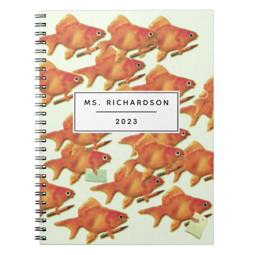 Personalized School Teacher Notebook