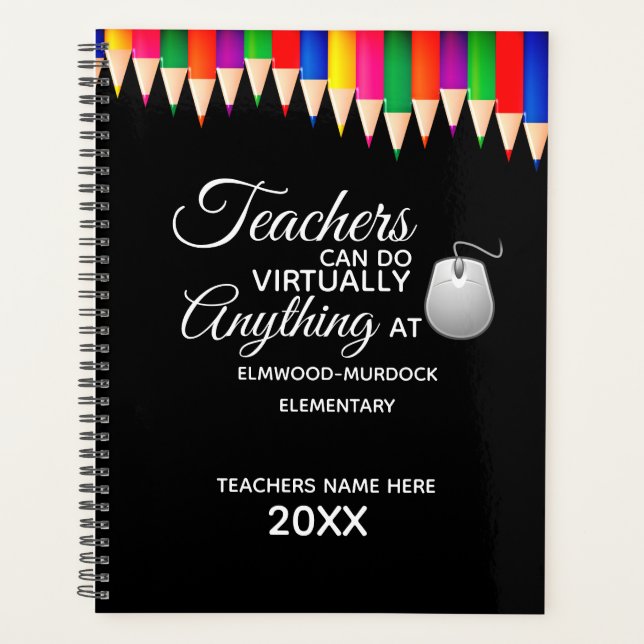 Personalized School Teacher Planner (Front)