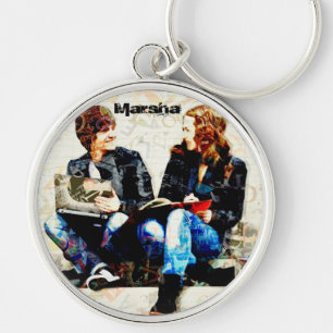 Personalized School Themed Teens Collage Keychain