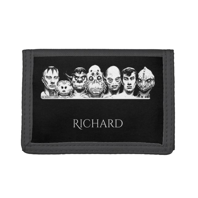 Personalized Sci-Fi Rogue's Gallery Trifold Wallet (Front)