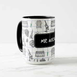 Personalized Science Chemistry Scientist Pattern Mug