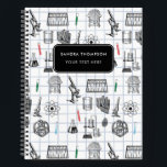 Personalized Science Chemistry Scientist Pattern Notebook<br><div class="desc">A science themed chemistry pattern ideal for anyone who loves science,  chemistry,  biology etc. An ideal gift for scientists no matter the age.</div>