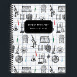 Personalized Science Chemistry Scientist Pattern Notebook<br><div class="desc">A science themed chemistry pattern ideal for anyone who loves science,  chemistry,  biology etc. An ideal gift for scientists no matter the age.</div>