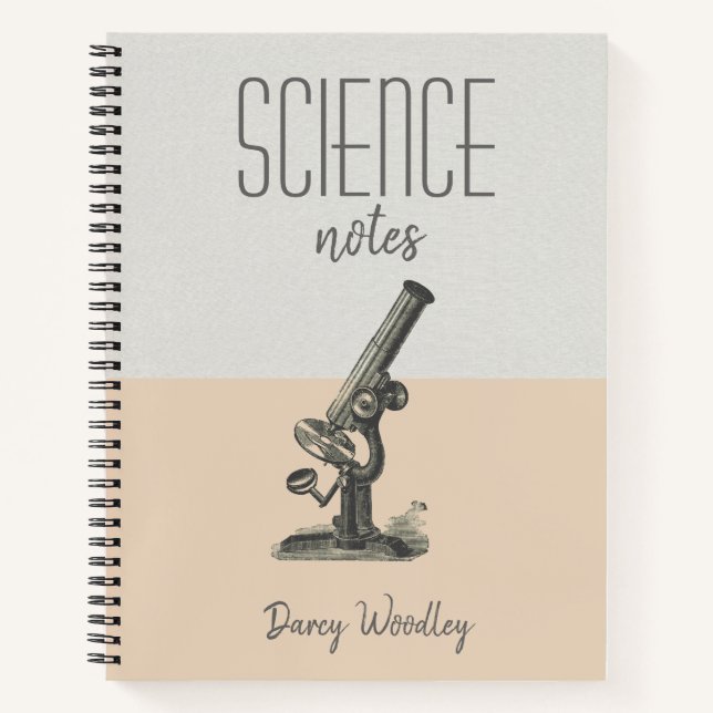 Personalized Science Class Notes Notebook (Front)