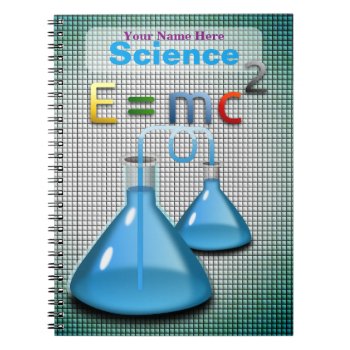 Personalized Science  Notebook by iambandc_art at Zazzle